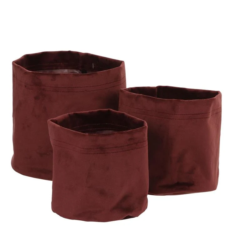 Romy pot paars set van 3 - h17xd18cm