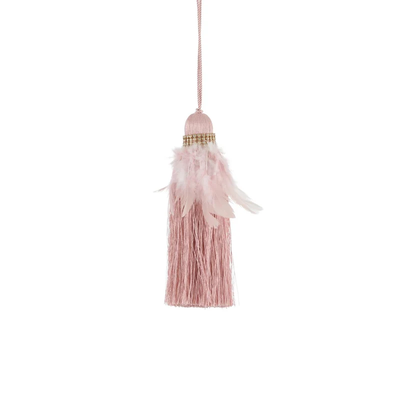Hangkwast veer roze - h17xd3cm