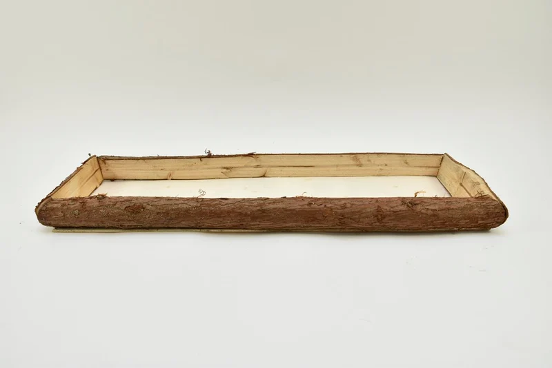 Bark tray 58x19x4cm Natural-wash