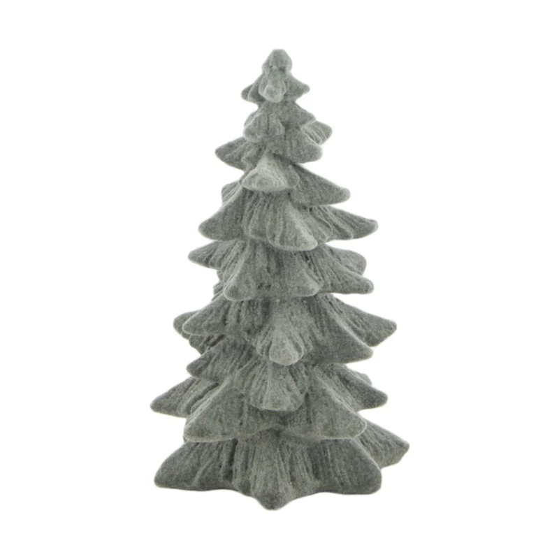 Tree polyresin 10x8.5x15.5cm Grey