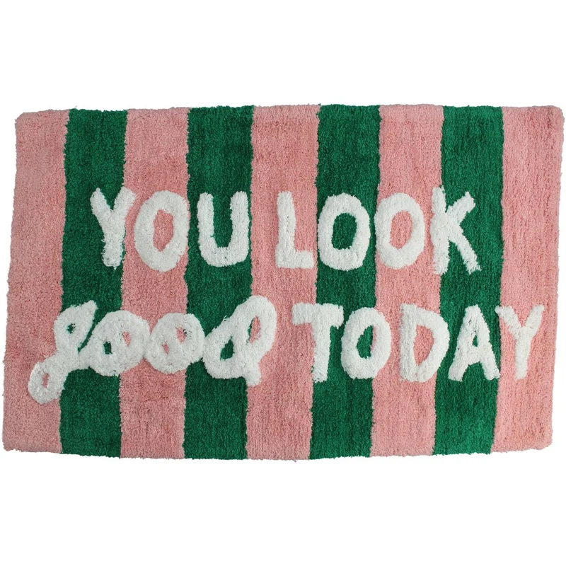 Bath Mat You Look Good Cotton Multi 50x80cm