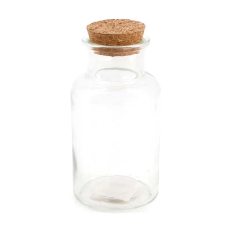 Bottle glass Ø7x13.5cm Transparent
