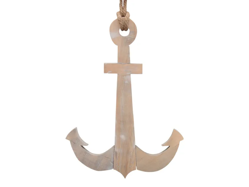 pc. 1 wooden achor natural 29.5x40cm