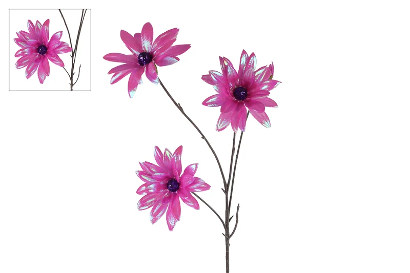 Kunstbloem "Dahlia" lila PE 86cm