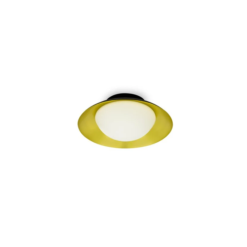 LED Deckenleuchte SIDE Schwarz, Goldfarben