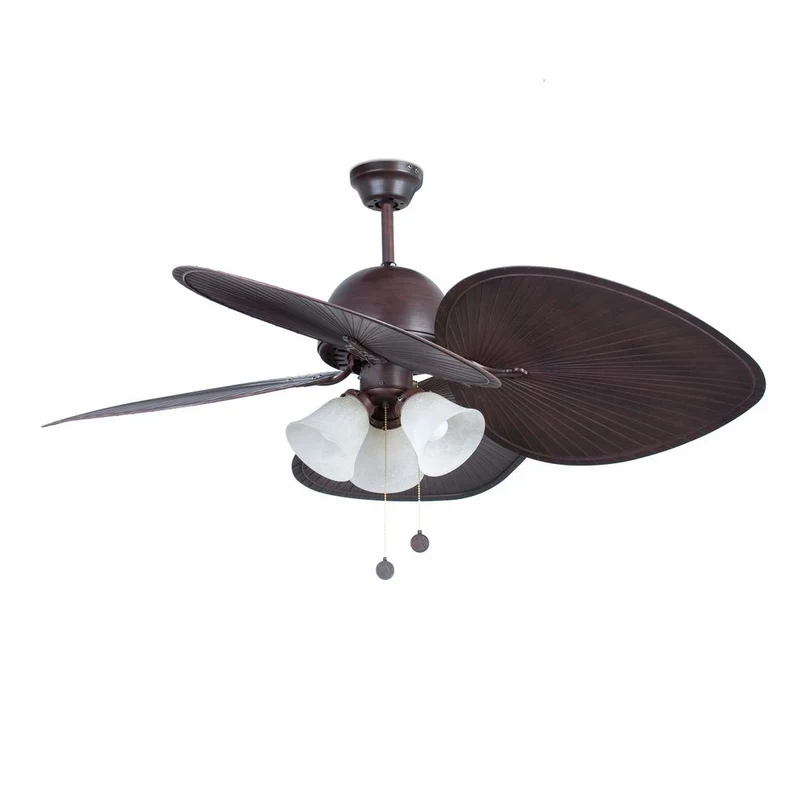 Deckenventilator CUBA Ø 132cm 4 Flügel Dunkelbraun
