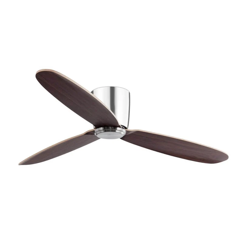Deckenventilator NIAS Ø132cm Nickel 3 Flügel IP44 Nickel-Matt