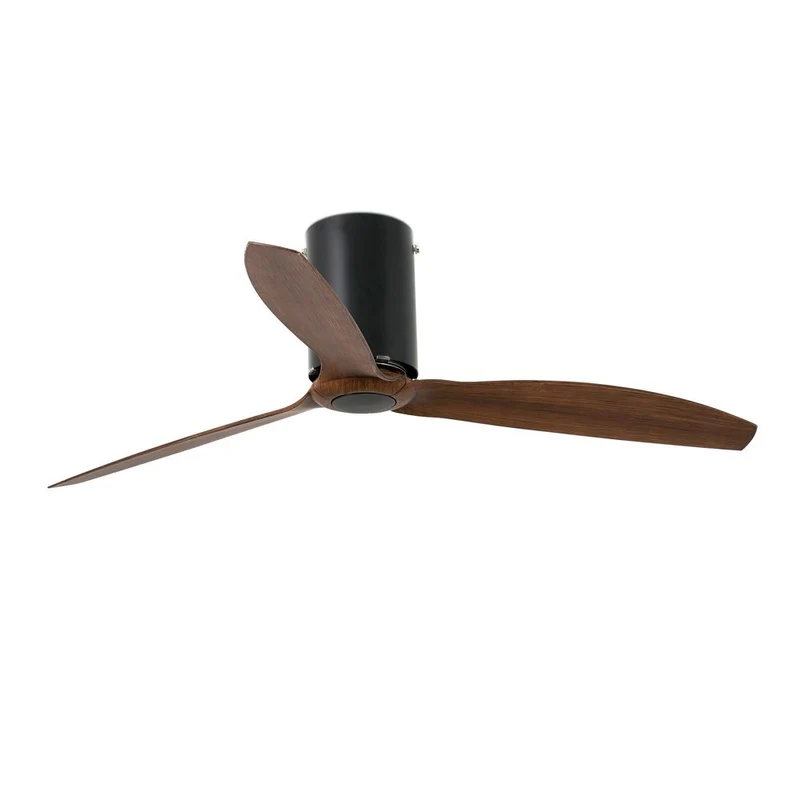 Deckenventilator MINI TUBE FAN Ø 128cm 3 Flügel Schwarz, Walnuss