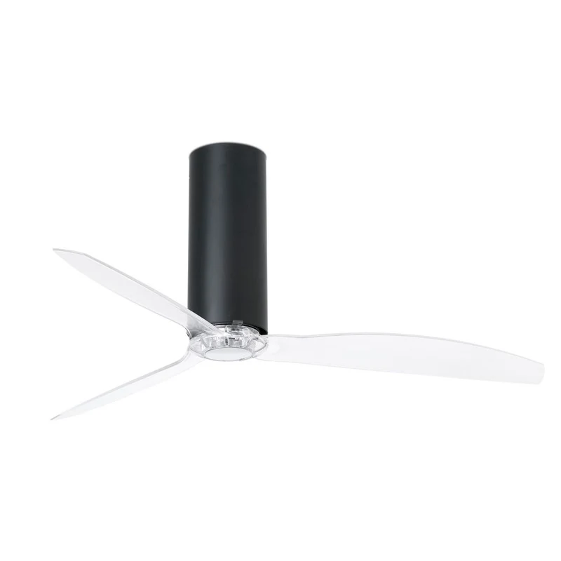 Deckenventilator TUBE FAN Schwarz, Transparent