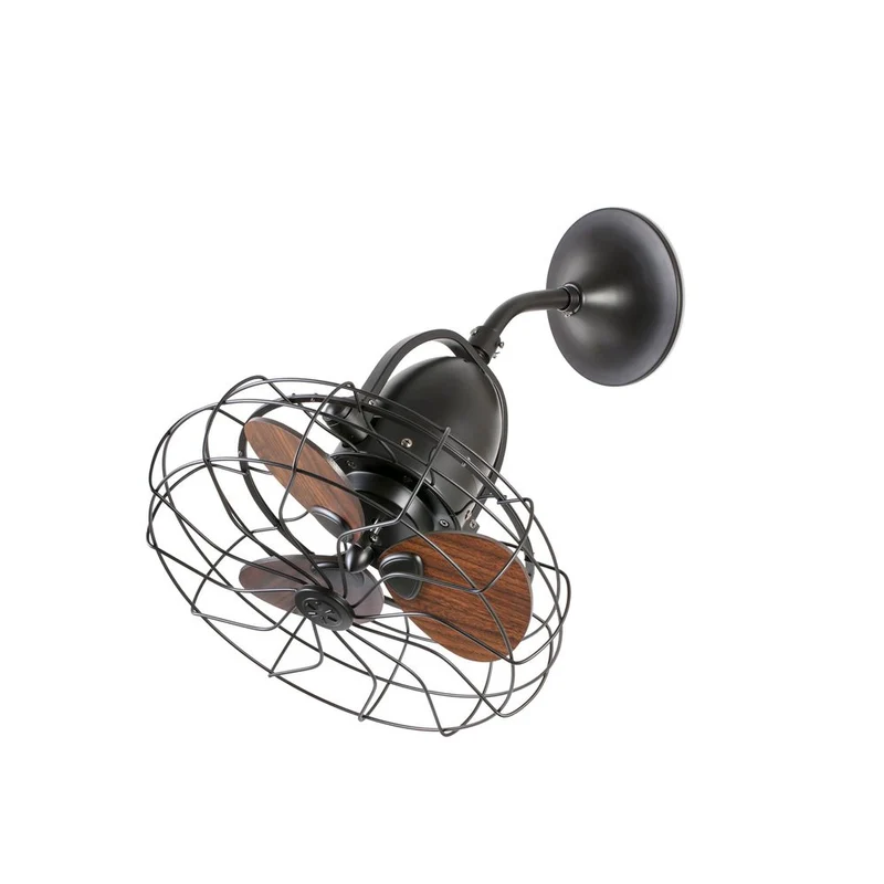 Wandventilator KEIKI Braun, Schwarz