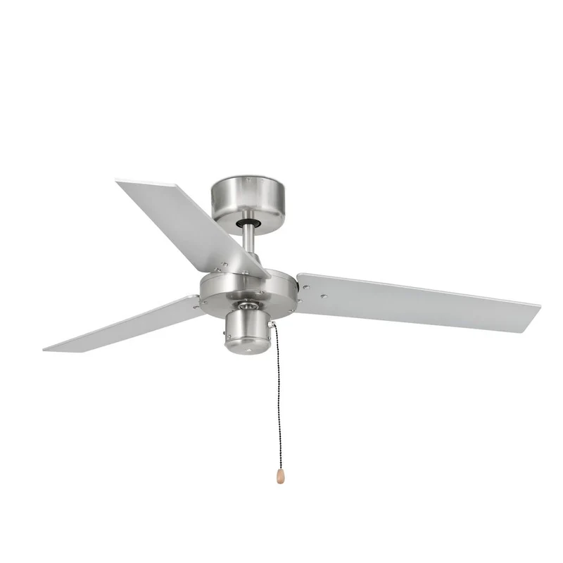 Deckenventilator FACTORY Alu-Gebürstet, Grauschwarz
