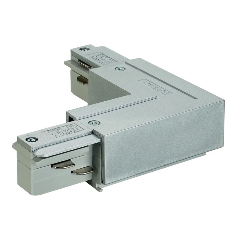 Eutrac L-Verbinder Erde Innen Silbergrau