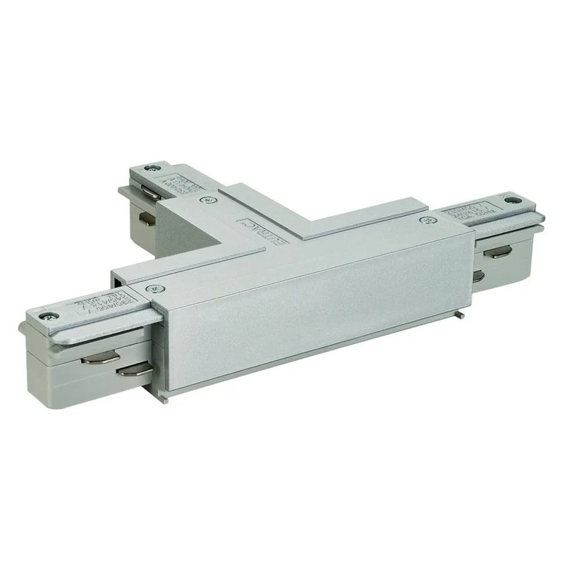 Eutrac T-Verbinder Erde rechts Silbergrau