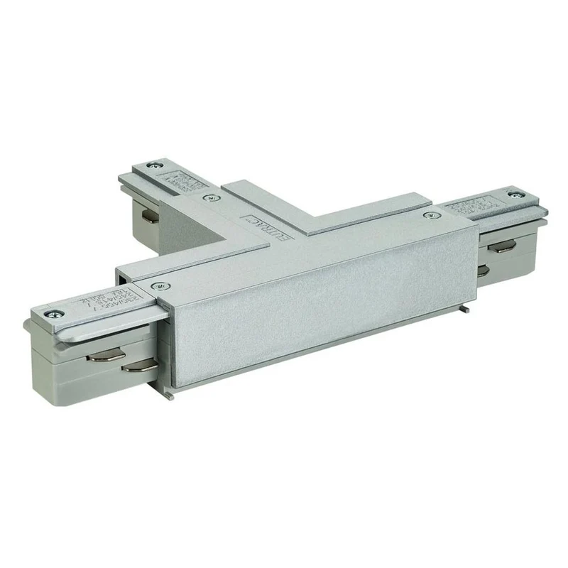 Eutrac T-Verbinder Erde links Silbergrau
