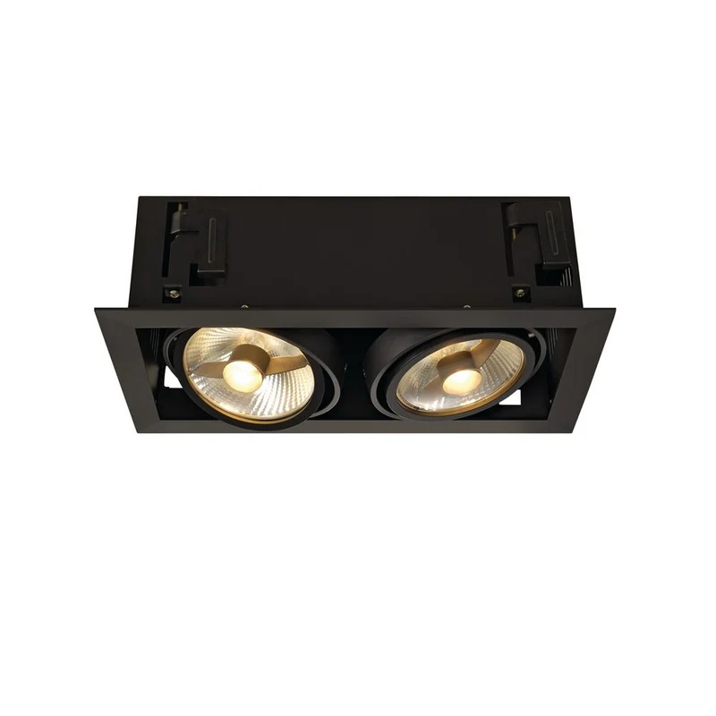 Kadux 2 ES111 Downlight eckig Schwarz max. 2x50W