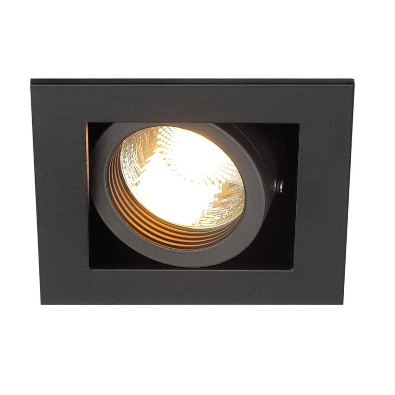 Kadux 1 GU10 Downlight eckig Schwarz max. 50W
