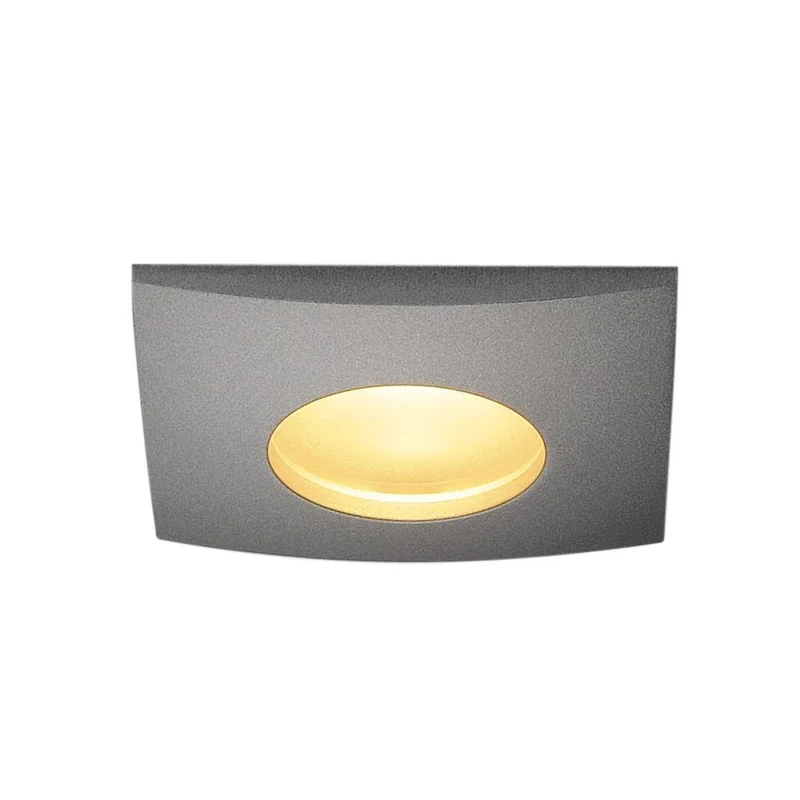 OUT 65 LED Square Downlight Silbergrau 9W 38° 3000K
