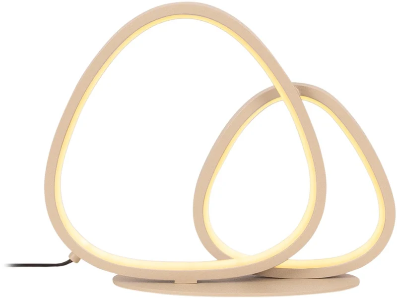 Lucide samling - tafellamp - led dimbaar - cct - 1x16w 2700k 4000k - taupe - essential