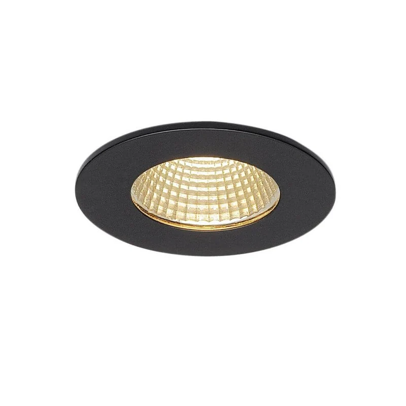 Patta-F Deckeneinbauleuchte Rund Schwarz 9W 38° 3000K