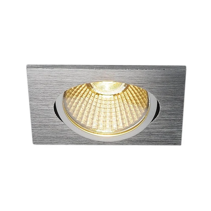 New Tria 68 LED Downlight Square Alu-Gebürstet 9W 38° 3000K