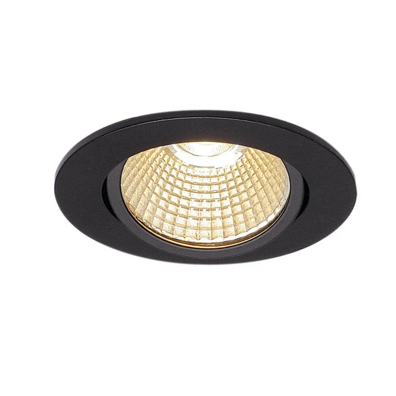 New Tria 68 LED DL Round Set Schwarz 9W 38° 3000K inkl. Treiber