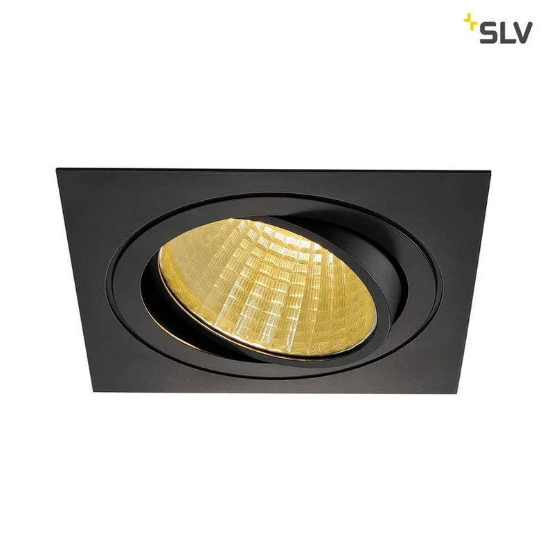 New Tria LED Downlight Square Set Schwarz 25W 30° 2700K