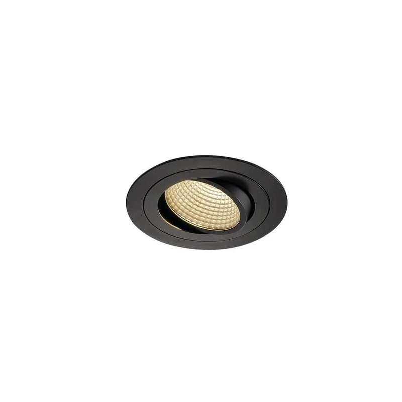 New Tria LED Downlight Round Schwarz 12W 38° 3000K