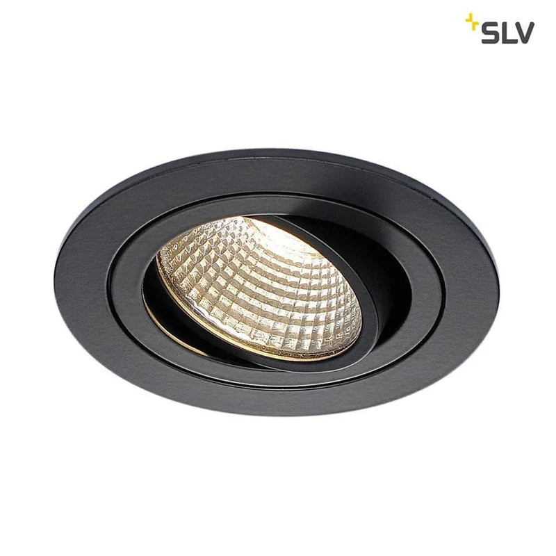 New Tria Round Downlight Schwarz 6W 38° 3000K