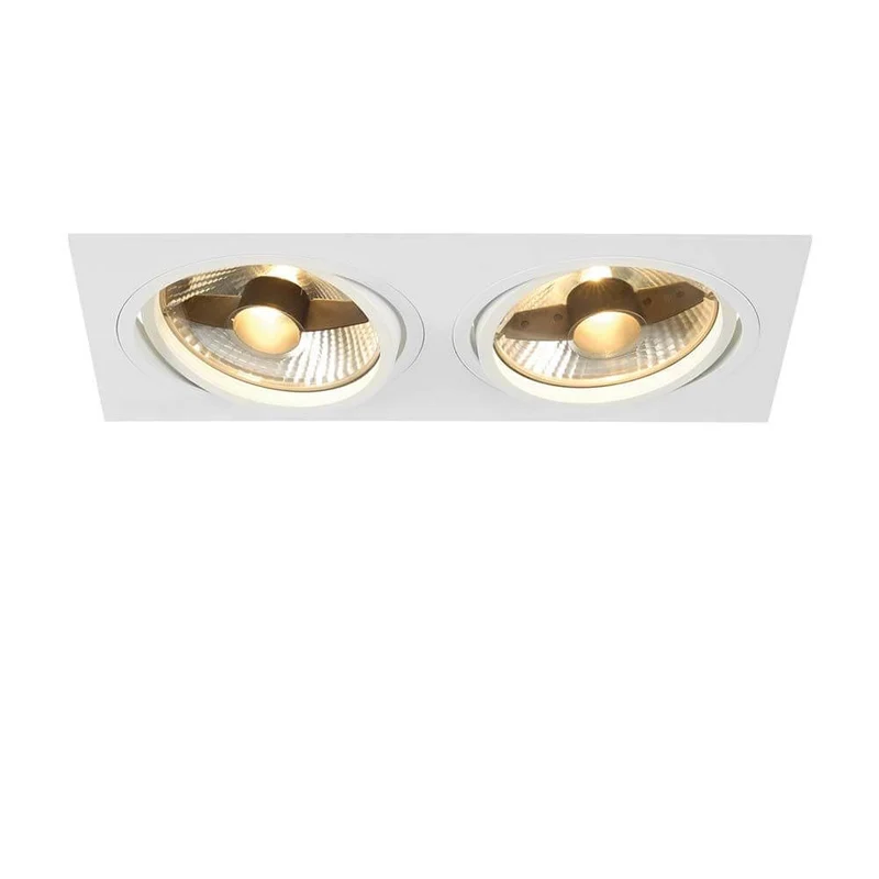 New Tria II ES111 Square Weiß GU10 max. 2x75W