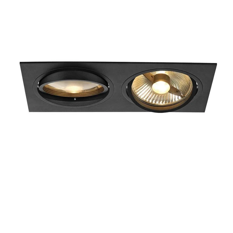 New Tria II ES111 Square Schwarz GU10 max. 2x75W