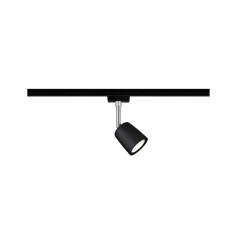 U-Rail Schienenspot Cover Einzelspot Dimmbar Schwarz-Matt, Chrom