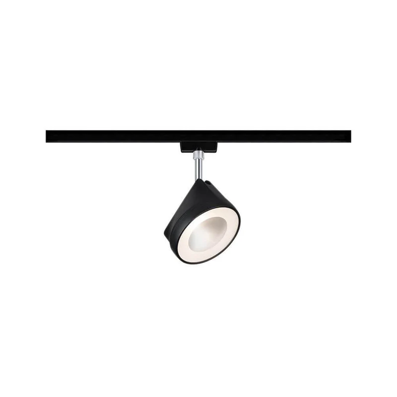 U-Rail LED Schienenspot Arena Einzelspot Dimmbar Schwarz-Matt, Chrom