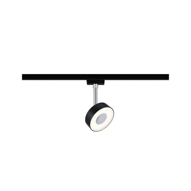 U-Rail LED Schienenspot Circle Einzelspot Dimmbar Schwarz, Chrom