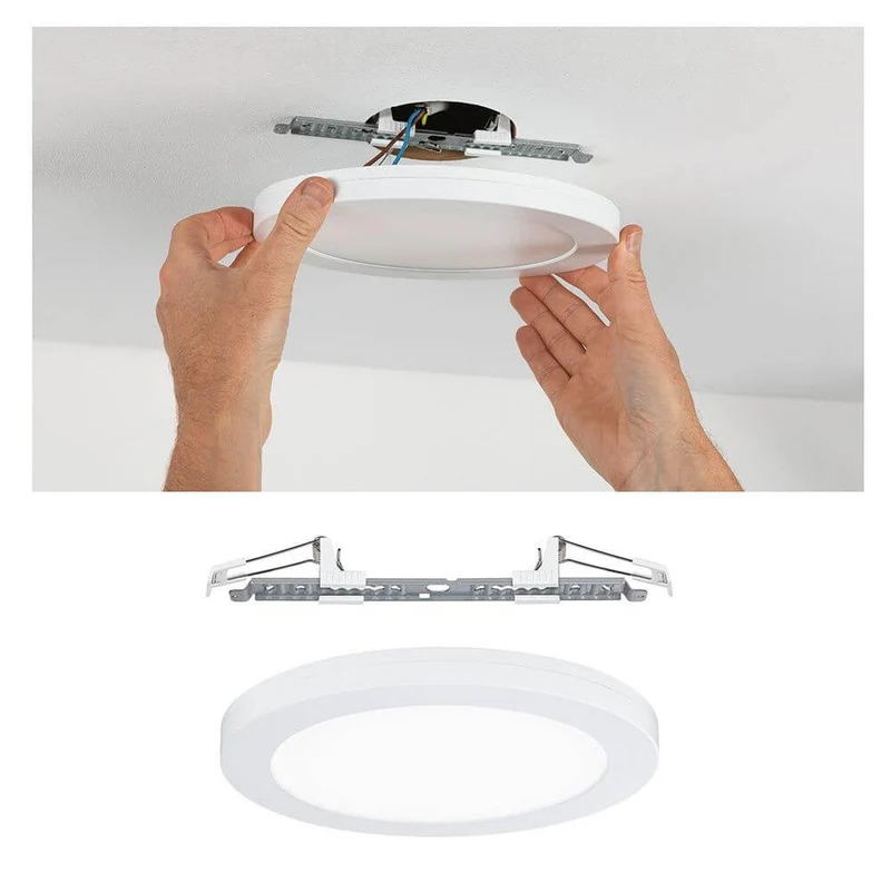 LED Einbaupanel 2 in 1 Cover-it Rund Weiß-Matt