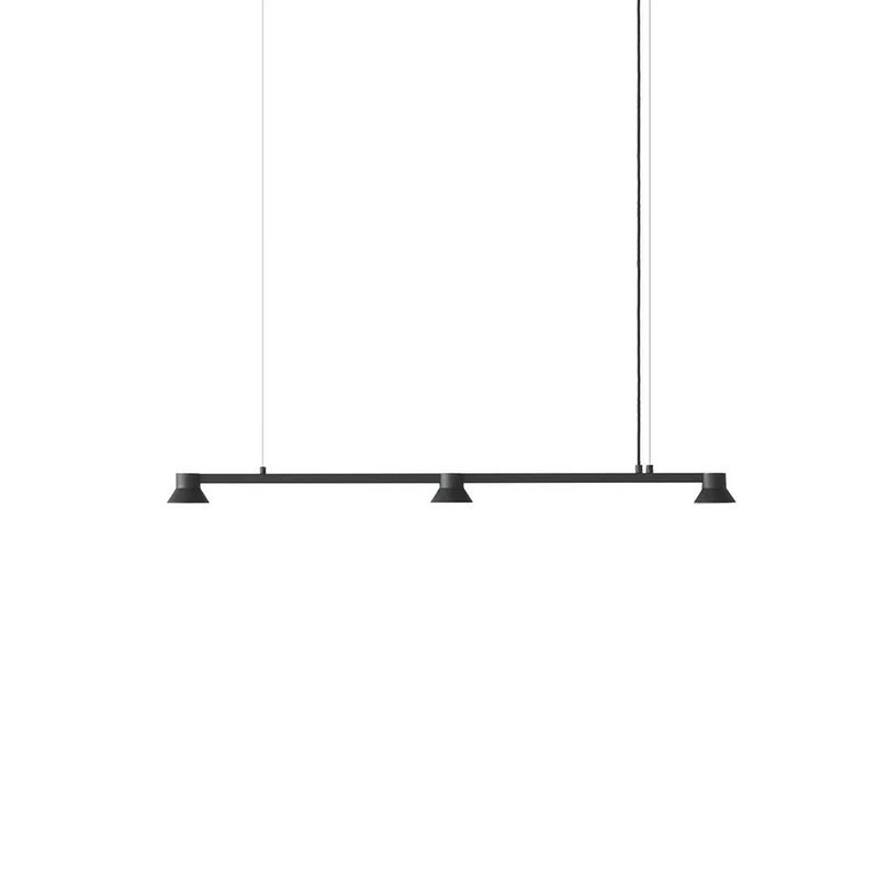 Normann Copenhagen Hat Linear Pendant Lamp (Small / Black) - Second Chance