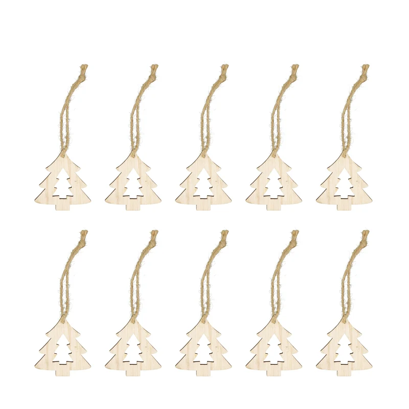 Bundle tree poplar wood 7x0.8x7cm 10pc FSC 100% Natural