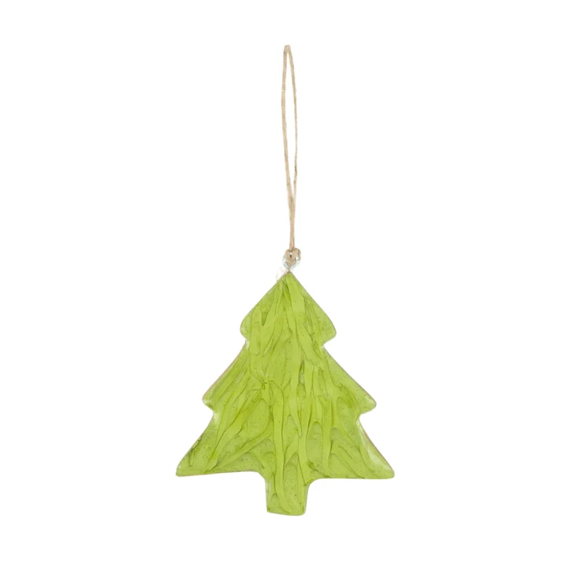Hanger tree mango wood 10x1x8cm Green mix