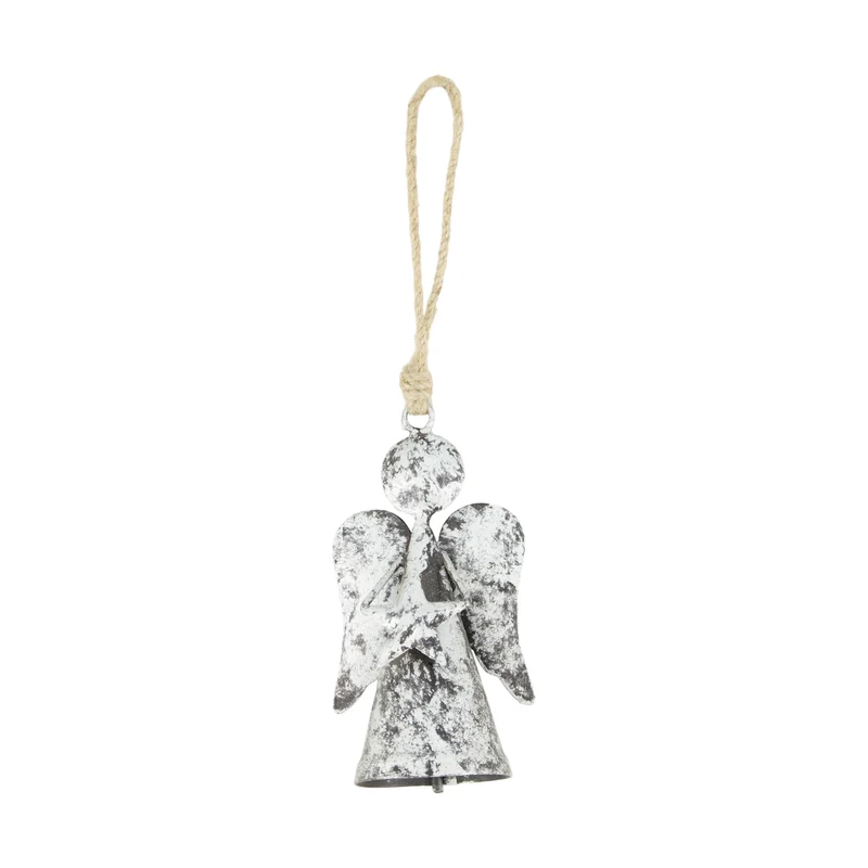 Hanger angel metal 8x6x14cm Antique Silver