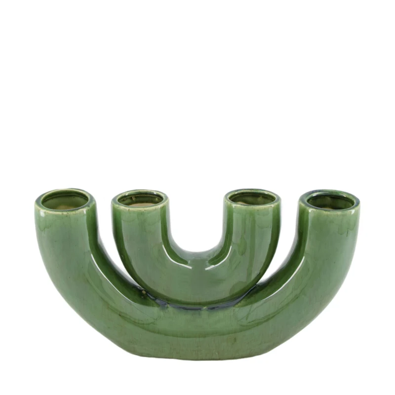 Vase ceramic 33x30x35cm Green