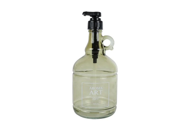 Zeeppomp "Aroma Art Soap" 1500ml groen/zwart glas/kunststof