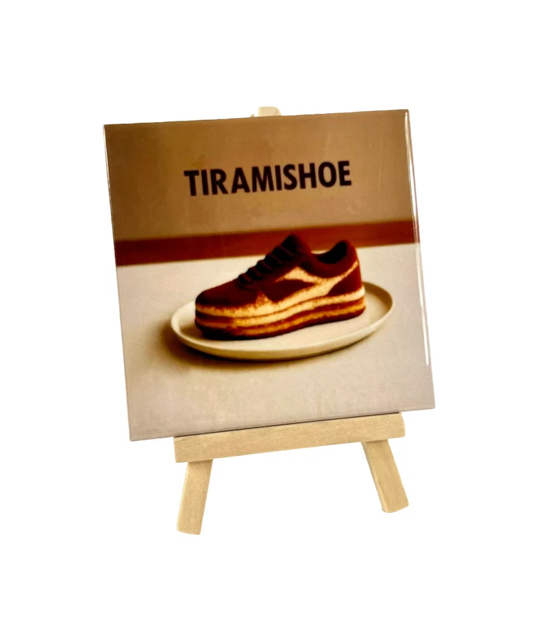 Tegeltje Teramishoe 10,5x10,5x0,5cm keramiek