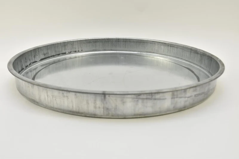 Zinkschaal met opstaande rand 45cm
