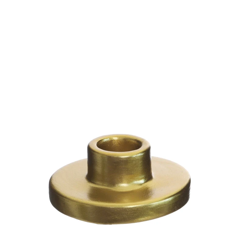 h.3 Ø7 cm gold candle holder