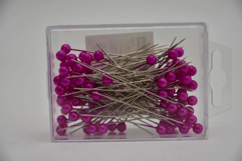 Pushpins pink 6mm 100stk