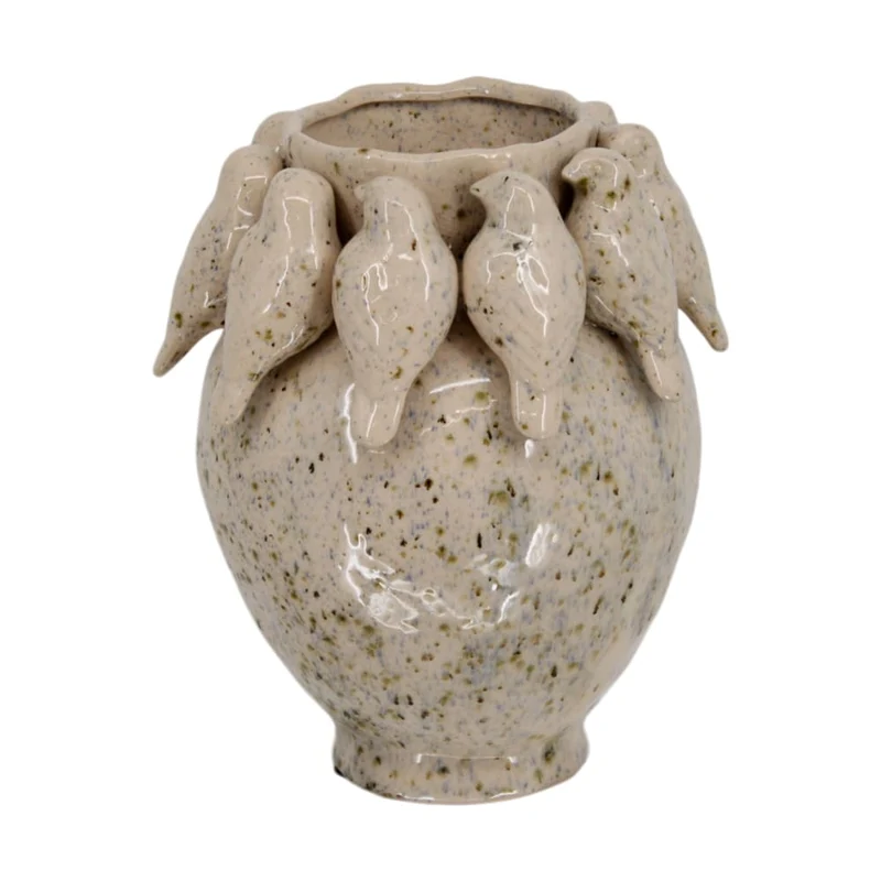 Vase ceramic 22.7x22.7x28cm Mixed colors