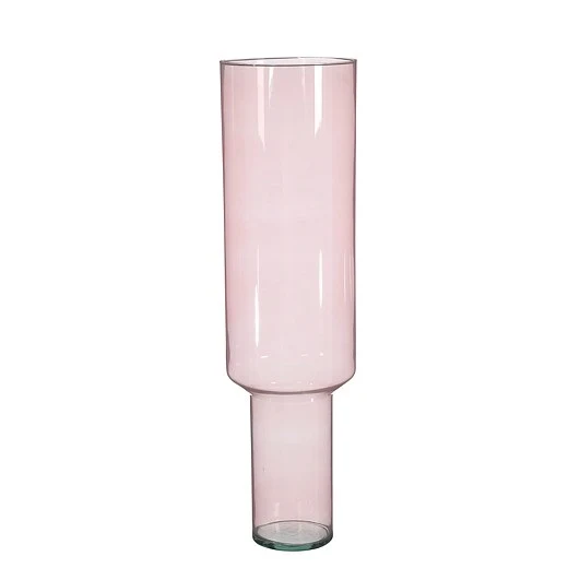Fallon vaas recycled glas l.roze - h70xd19cm