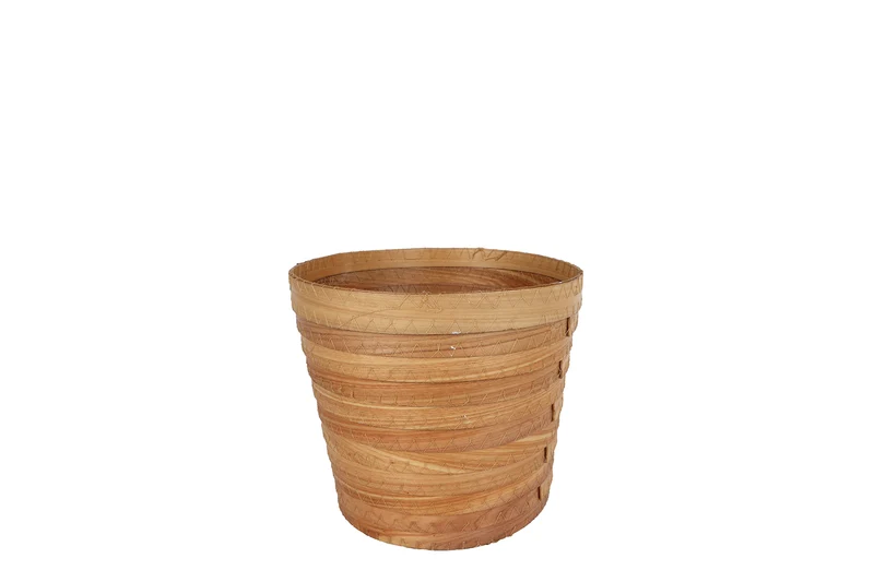 Mand "Aicha" S naturel hout 17x13x15cm