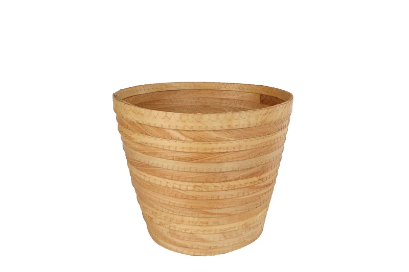 Mand "Aicha" L naturel hout 22x17x20cm