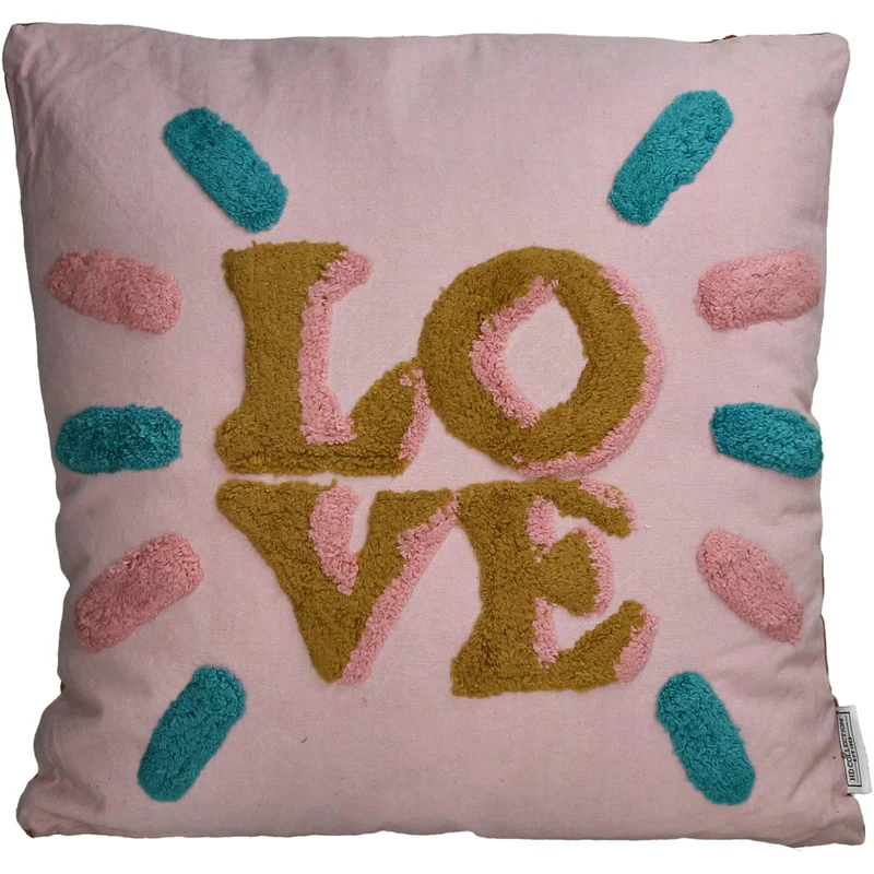 Cushion Love Cotton Multi 45x45cm
