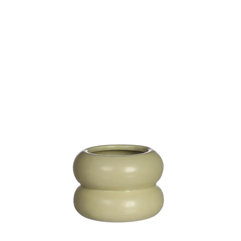 Chubby bloempot Ø9 x h.6,4 cm jade groen